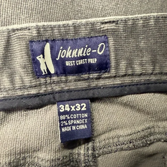 Mens Johnny-O corduroy pants. Size 34x32 - Picture 2 of 2